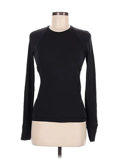 Pre-owned Lululemon Athletica Long Sleeve T-shirt In Black