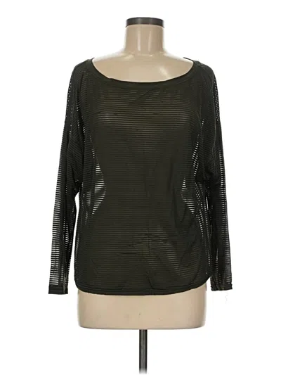 Pre-owned Lululemon Athletica Long Sleeve T-shirt In Black