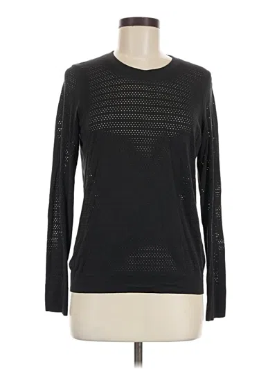 Pre-owned Lululemon Athletica Long Sleeve T-shirt In Black