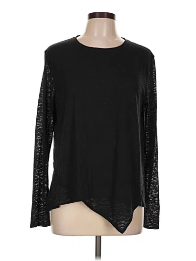 Pre-owned Lululemon Athletica Long Sleeve T-shirt In Black