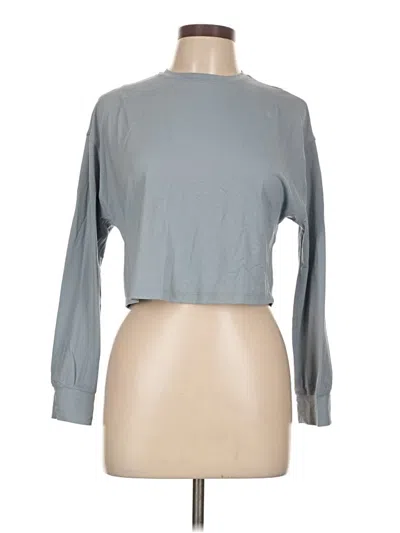 Pre-owned Lululemon Athletica Long Sleeve T-shirt In Blue