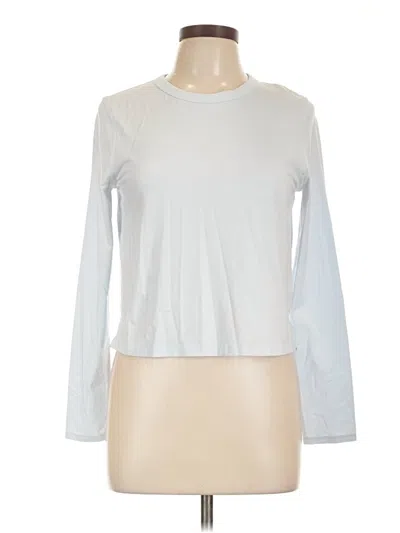 Pre-owned Lululemon Athletica Long Sleeve T-shirt In Blue