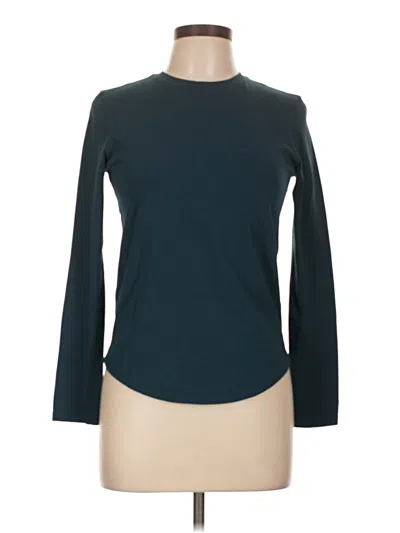 Pre-owned Lululemon Athletica Long Sleeve T-shirt In Blue