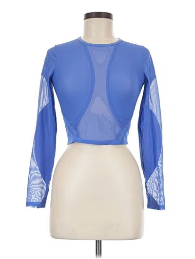 Pre-owned Lululemon Athletica Long Sleeve T-shirt In Blue