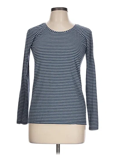 Pre-owned Lululemon Athletica Long Sleeve T-shirt In Blue