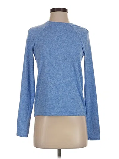 Pre-owned Lululemon Athletica Long Sleeve T-shirt In Blue