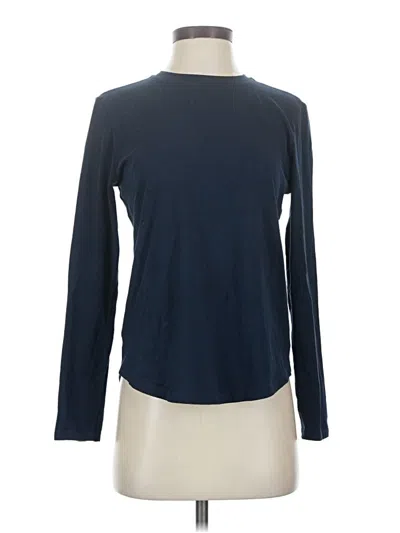 Pre-owned Lululemon Athletica Long Sleeve T-shirt In Blue