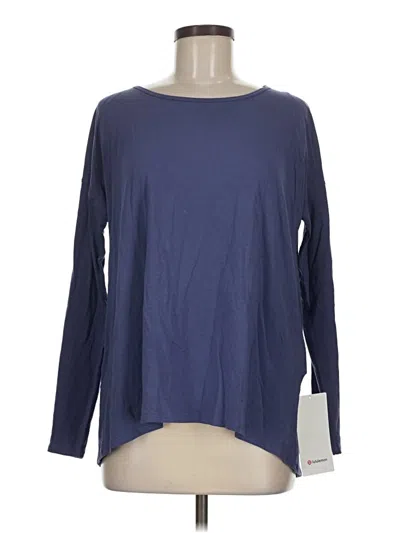 Lululemon Athletica Long Sleeve T-shirt In Blue