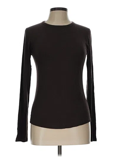 Pre-owned Lululemon Athletica Long Sleeve T-shirt In Brown