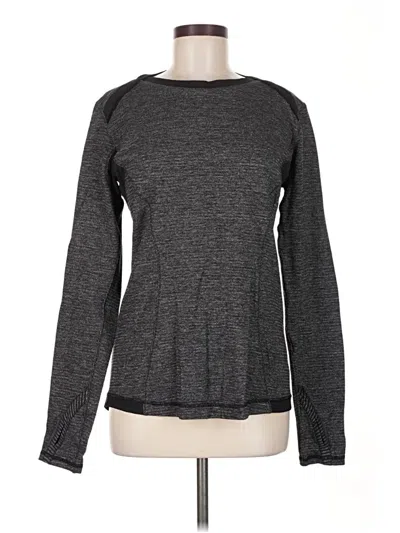 Pre-owned Lululemon Athletica Long Sleeve T-shirt In Gray