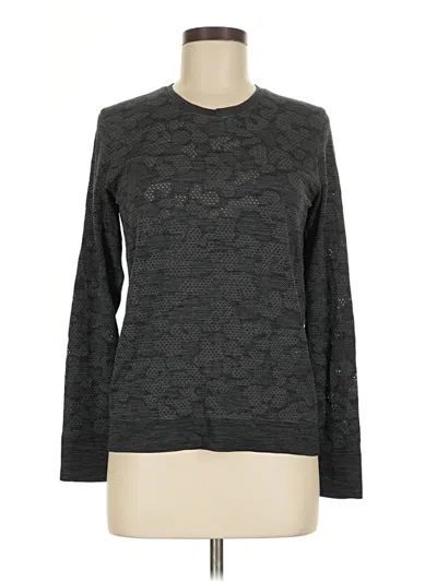 Pre-owned Lululemon Athletica Long Sleeve T-shirt In Gray