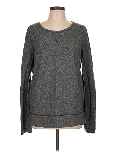 Pre-owned Lululemon Athletica Long Sleeve T-shirt In Gray