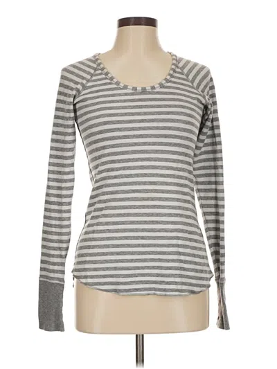 Pre-owned Lululemon Athletica Long Sleeve T-shirt In Gray