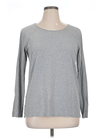 Pre-owned Lululemon Athletica Long Sleeve T-shirt In Gray
