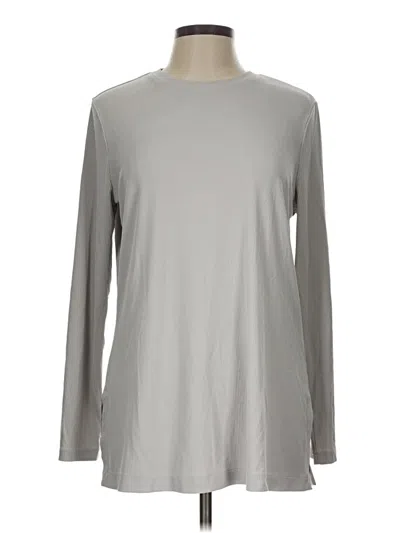 Pre-owned Lululemon Athletica Long Sleeve T-shirt In Gray