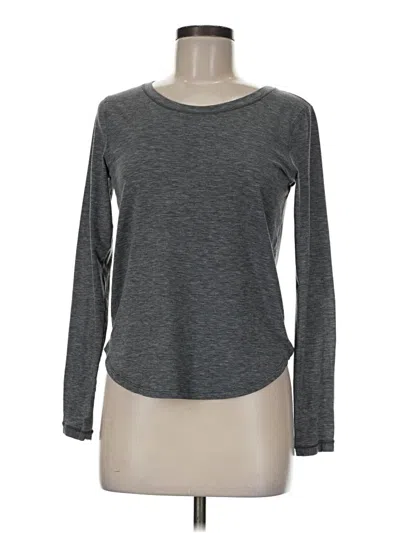 Pre-owned Lululemon Athletica Long Sleeve T-shirt In Gray