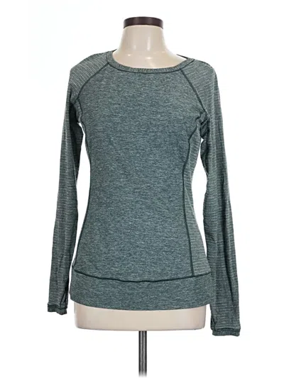 Pre-owned Lululemon Athletica Long Sleeve T-shirt In Gray