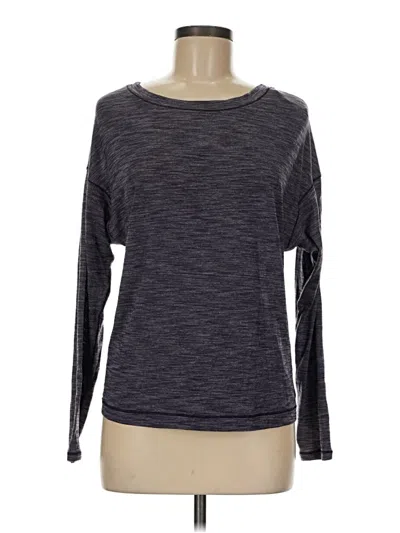 Pre-owned Lululemon Athletica Long Sleeve T-shirt In Gray