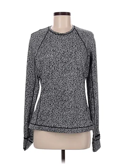 Pre-owned Lululemon Athletica Long Sleeve T-shirt In Gray