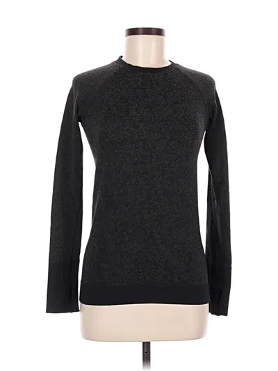 Pre-owned Lululemon Athletica Long Sleeve T-shirt In Gray