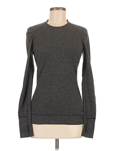 Pre-owned Lululemon Athletica Long Sleeve T-shirt In Gray