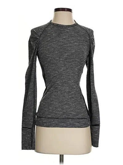 Pre-owned Lululemon Athletica Long Sleeve T-shirt In Gray