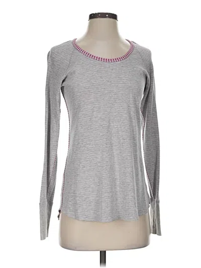 Pre-owned Lululemon Athletica Long Sleeve T-shirt In Gray