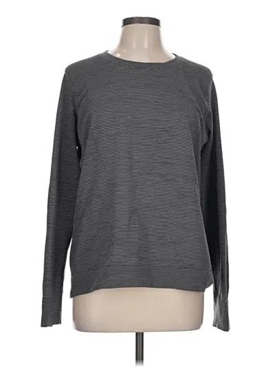 Pre-owned Lululemon Athletica Long Sleeve T-shirt In Gray