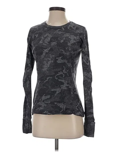 Pre-owned Lululemon Athletica Long Sleeve T-shirt In Gray