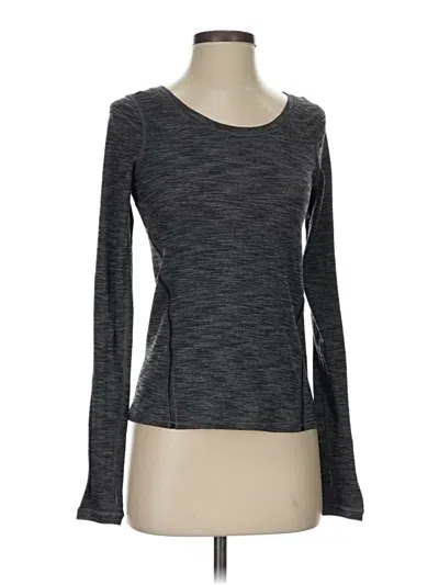 Pre-owned Lululemon Athletica Long Sleeve T-shirt In Gray