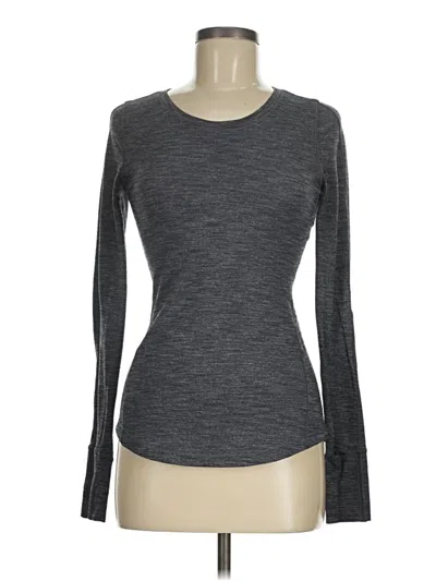 Pre-owned Lululemon Athletica Long Sleeve T-shirt In Gray