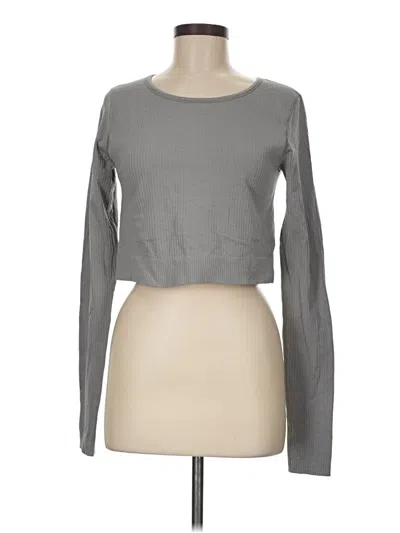 Pre-owned Lululemon Athletica Long Sleeve T-shirt In Gray