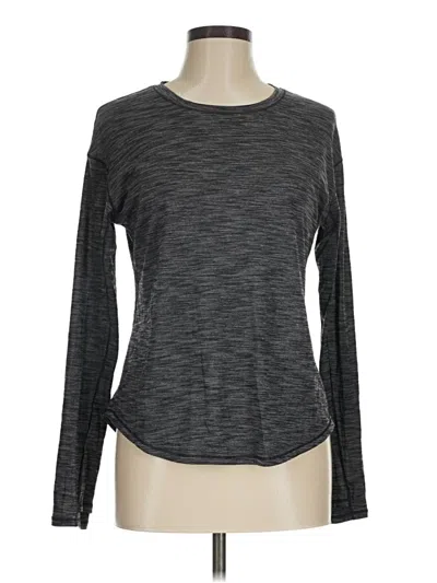 Pre-owned Lululemon Athletica Long Sleeve T-shirt In Gray