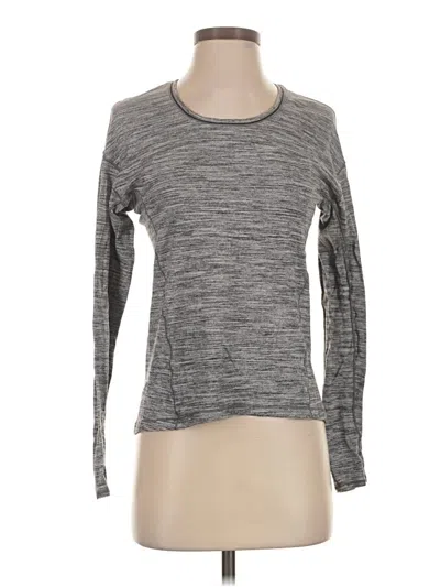 Pre-owned Lululemon Athletica Long Sleeve T-shirt In Gray