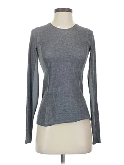 Pre-owned Lululemon Athletica Long Sleeve T-shirt In Gray