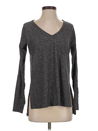 Pre-owned Lululemon Athletica Long Sleeve T-shirt In Gray