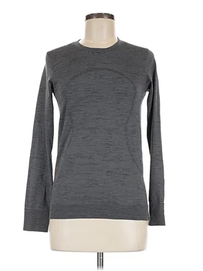 Pre-owned Lululemon Athletica Long Sleeve T-shirt In Gray