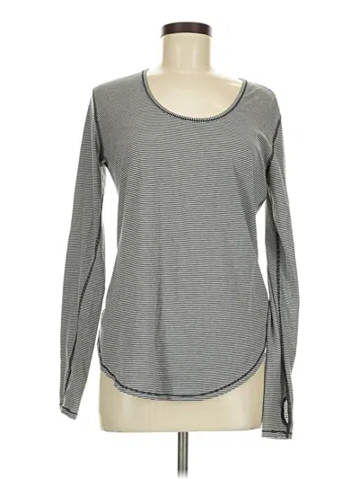 Pre-owned Lululemon Athletica Long Sleeve T-shirt In Gray