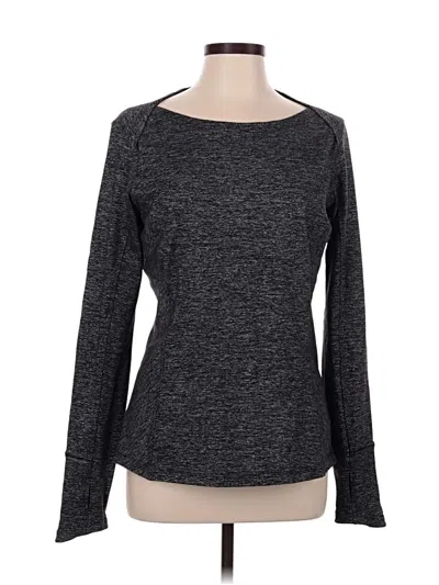 Pre-owned Lululemon Athletica Long Sleeve T-shirt In Gray