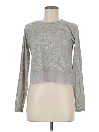 Pre-owned Lululemon Athletica Long Sleeve T-shirt In Gray