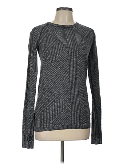 Pre-owned Lululemon Athletica Long Sleeve T-shirt In Gray