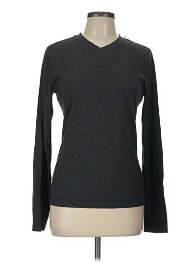 Pre-owned Lululemon Athletica Long Sleeve T-shirt In Gray