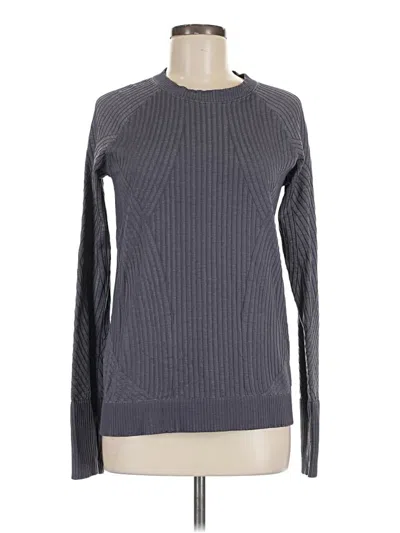 Pre-owned Lululemon Athletica Long Sleeve T-shirt In Gray