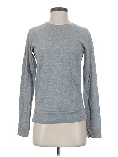 Pre-owned Lululemon Athletica Long Sleeve T-shirt In Gray