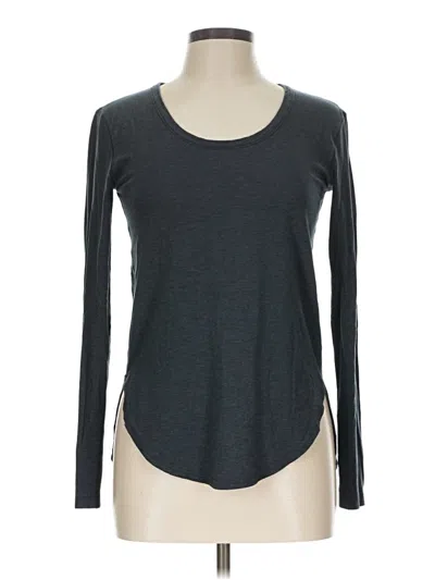 Pre-owned Lululemon Athletica Long Sleeve T-shirt In Gray