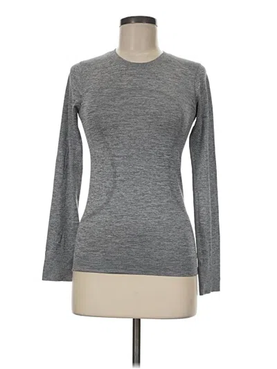 Pre-owned Lululemon Athletica Long Sleeve T-shirt In Gray