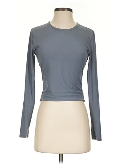 Pre-owned Lululemon Athletica Long Sleeve T-shirt In Gray