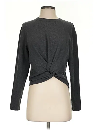 Pre-owned Lululemon Athletica Long Sleeve T-shirt In Gray