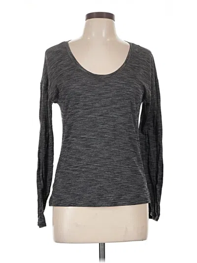 Pre-owned Lululemon Athletica Long Sleeve T-shirt In Gray
