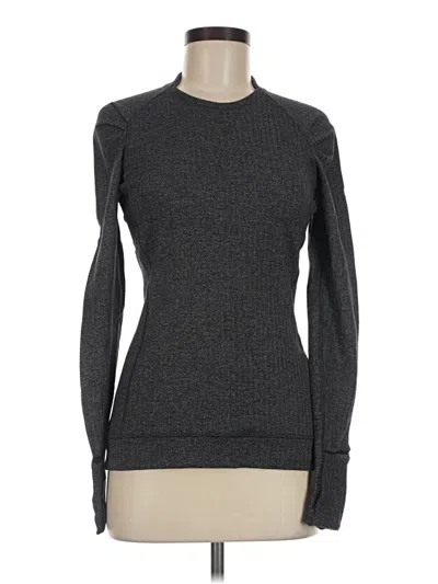 Pre-owned Lululemon Athletica Long Sleeve T-shirt In Gray